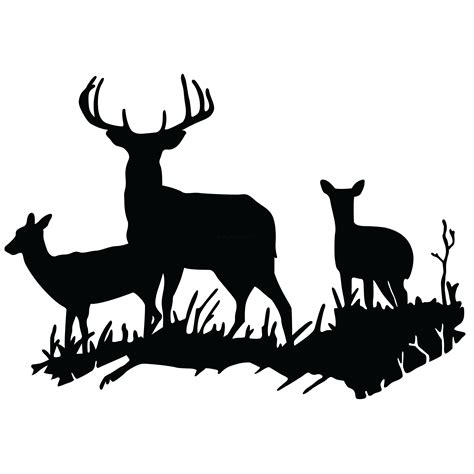 deer in woods silhouette|free deer silhouette clip art.